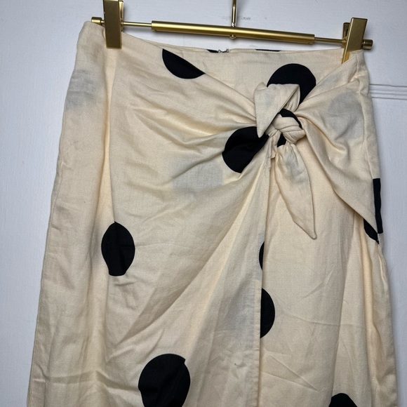 Future Collective x Jenny K. Lopez Faux Wrap Polkadot Midi Skirt Size 00 - Picture 5 of 13